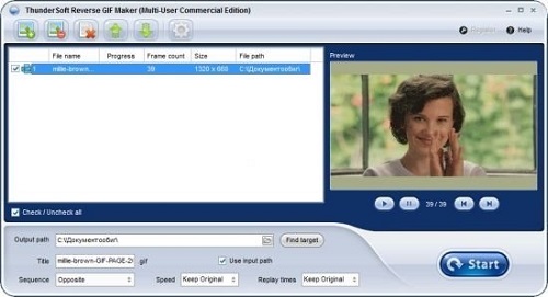 ThunderSoft Reverse GIF Maker