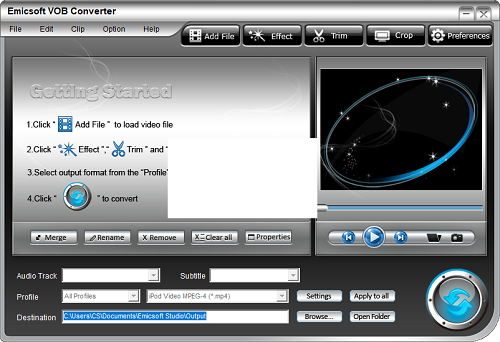 Emicsoft VOB Converter